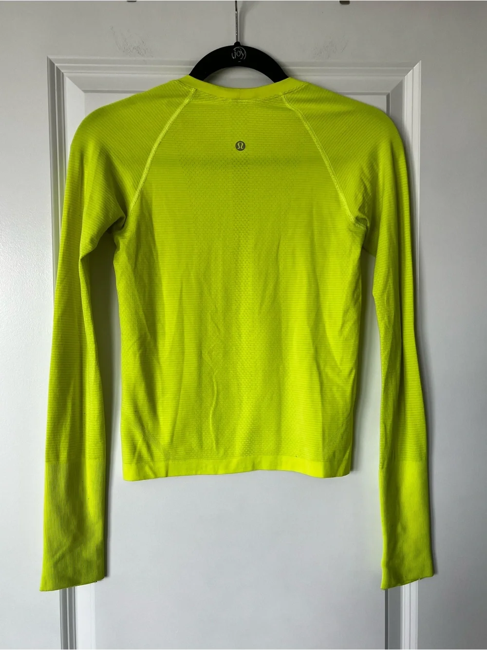lululemon athletica Neon Yellow Long Sleeve Active Top